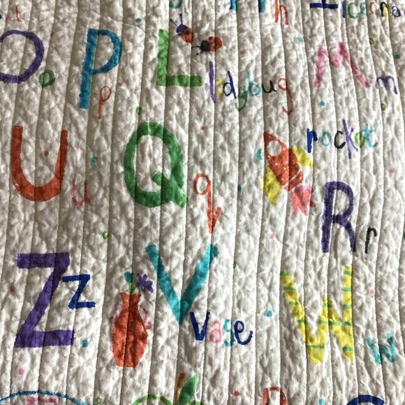 Alphabet Kids Children's Toddlers Twin Size Comforter Blanket Bedspread Bedding - Picture 4 of 7